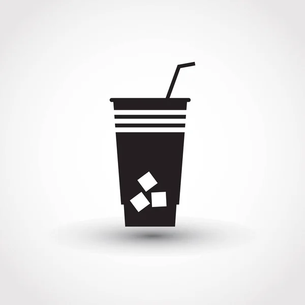 Cocktail pictogram geïsoleerd op de achtergrond. Moderne platte pictogram — Stockvector