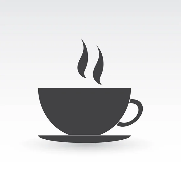 Koffiebeker vector pictogram — Stockvector