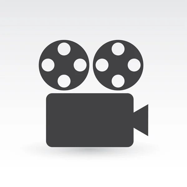 Icône de film, signe vidéo vectoriel, symbole de cinéma isolé — Image vectorielle