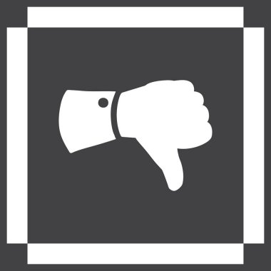 Simge, düz simge vektör çizim vektör başparmak.