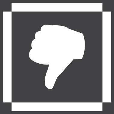 Simge, düz simge vektör çizim vektör başparmak.