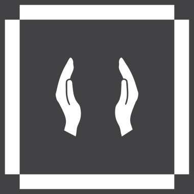 eller simge vektör, düz tasarım en iyi vektör simgesi