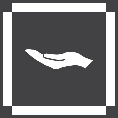 eller simge vektör, düz tasarım en iyi vektör simgesi