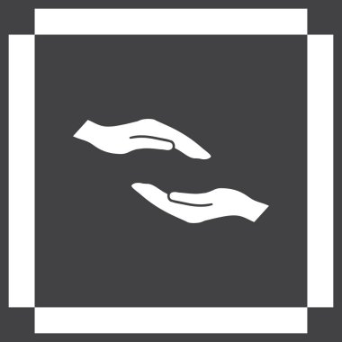 eller simge vektör, düz tasarım en iyi vektör simgesi