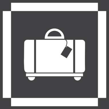 Bagaj vektör web simgesi.