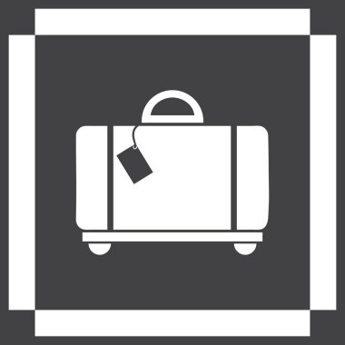 Bagaj vektör web simgesi.
