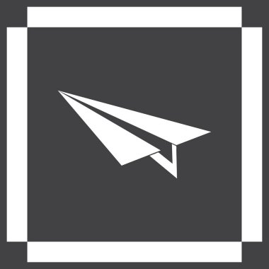 Uçak simge vektör, katı logo illüstrasyon, sembol