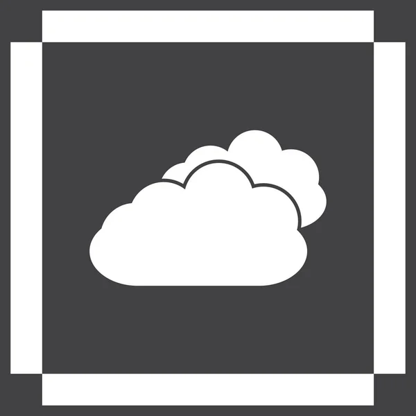 Vetor web Cloud Icon . — Vetor de Stock