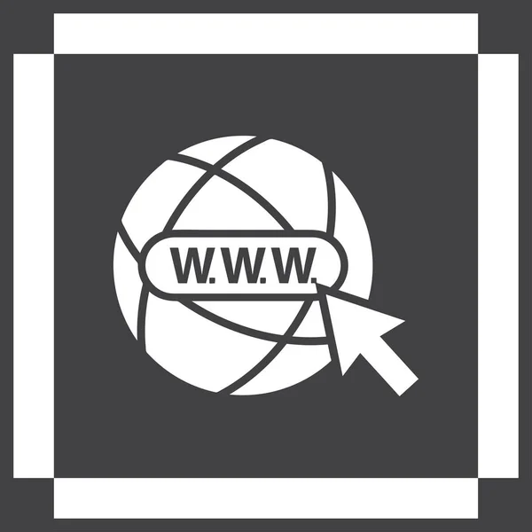 Webseite Vektor Web-Symbol — Stockvektor