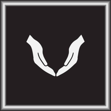 eller simge vektör, düz tasarım en iyi vektör simgesi