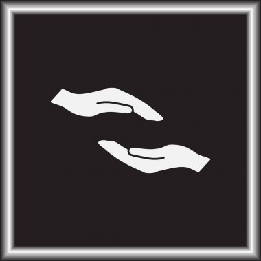 eller simge vektör, düz tasarım en iyi vektör simgesi