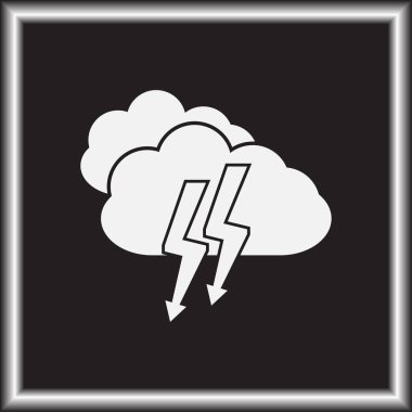 Yağmur bulutu web simgesi