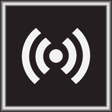 WiFi simge vektör, kablosuz Internet işareti, düz stil grafik ve web tasarımı için