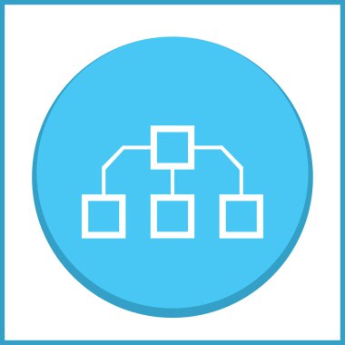 Akış şeması simge vektör.