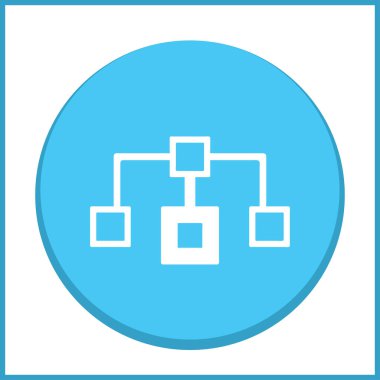 Akış şeması simge vektör.