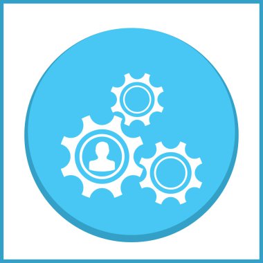 antika arka plan vektör sanat ile dişli simgesini