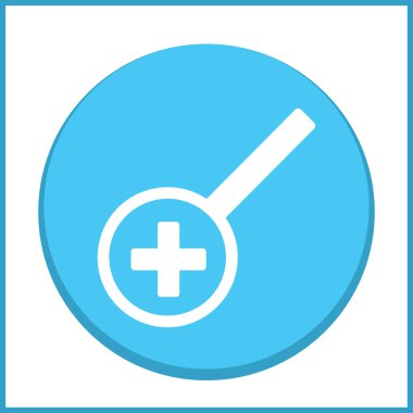 Büyüteç camı. Arama simgesi. Vektör çizim.