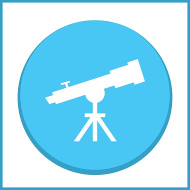 Teleskop web vektör simgesi