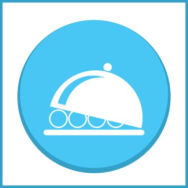 tabağı simge vektör çizim.