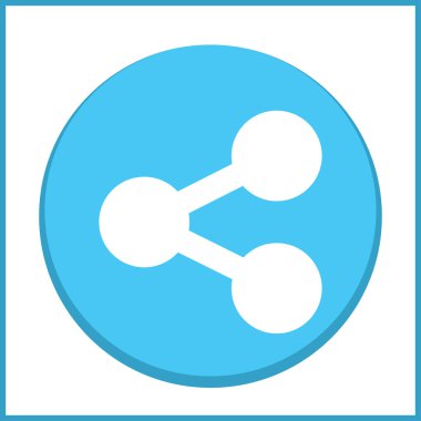 Atom vektör web simgesi