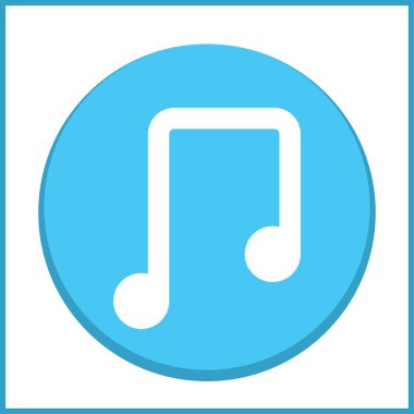 vektör müzik Not simgesi