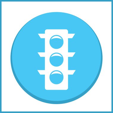 Vektör trafik ışığı simgesi.