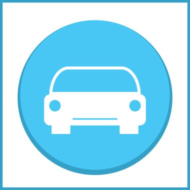 Araba simge vektör. Vektör çizim.