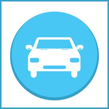 Araba simge vektör. Vektör çizim.