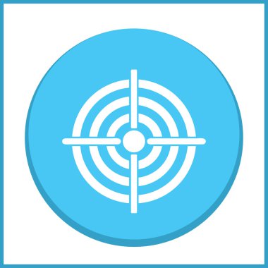 Hedef simgesi, web tasarımı için vektör çizim