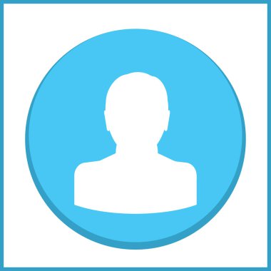 Adam profil simge vektör