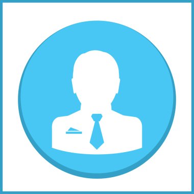 Adam profil simge vektör