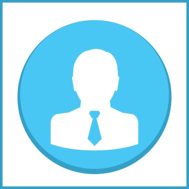 Adam profil simge vektör