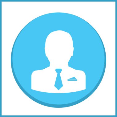 Adam profil simge vektör