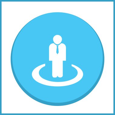 Adam profil simge vektör