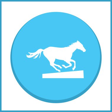 Bir atın vektör silueti