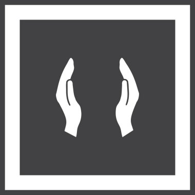 eller simge vektör, düz tasarım en iyi vektör simgesi