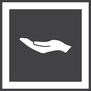 eller simge vektör, düz tasarım en iyi vektör simgesi