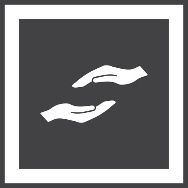 eller simge vektör, düz tasarım en iyi vektör simgesi