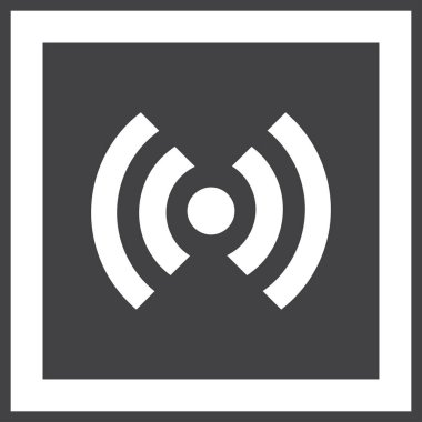 WiFi simge vektör, kablosuz Internet işareti, düz stil grafik ve web tasarımı için