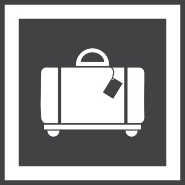 Bagaj vektör web simgesi.