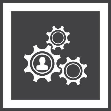 antika arka plan vektör sanat ile dişli simgesini