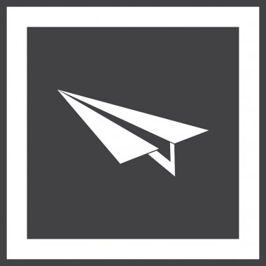 Uçak simge vektör, katı logo illüstrasyon, sembol