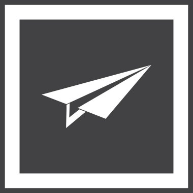 Uçak simge vektör, katı logo illüstrasyon, sembol