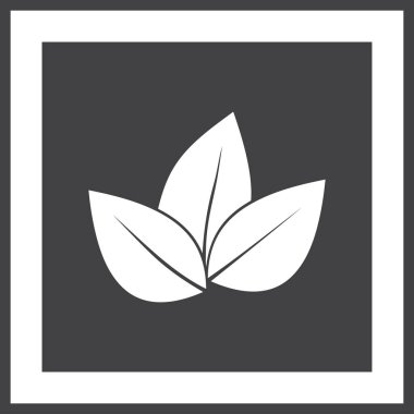 Yaprak ikonu vektör illüstrasyonu