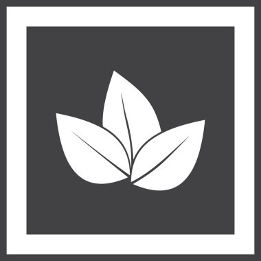 Yaprak ikonu vektör illüstrasyonu