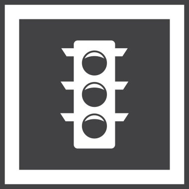 Vektör trafik ışığı simgesi.