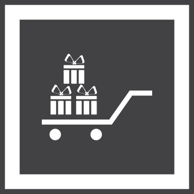 Hediye vektör web simgesi