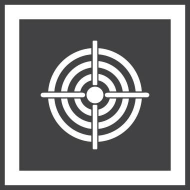 Hedef simgesi, web tasarımı için vektör çizim