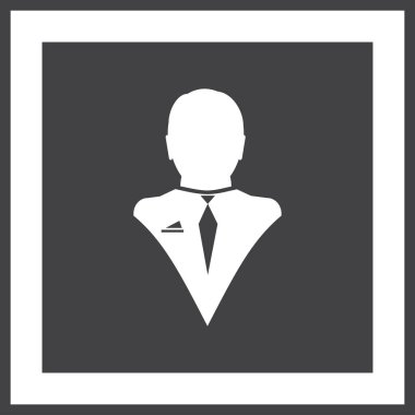 Adam profil simge vektör