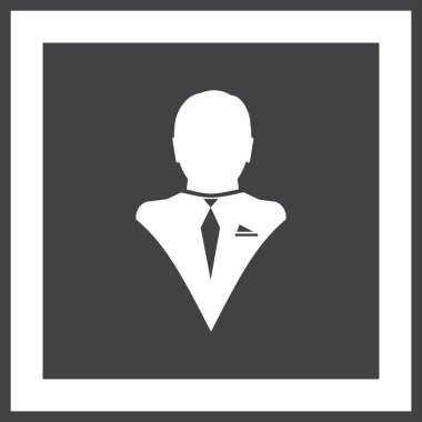 Adam profil simge vektör